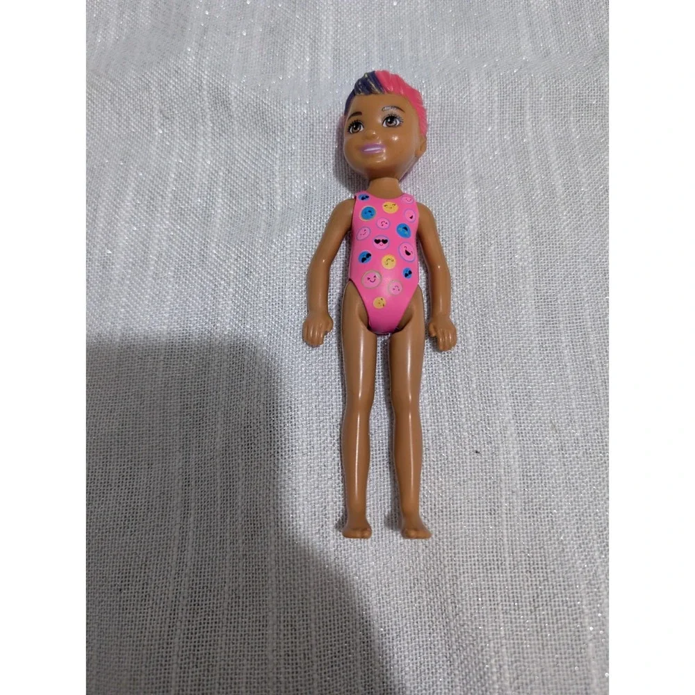Lot‎ Of 4 Barbie Chelsea Dolls In Swimwear Outfits Various Hair Colors